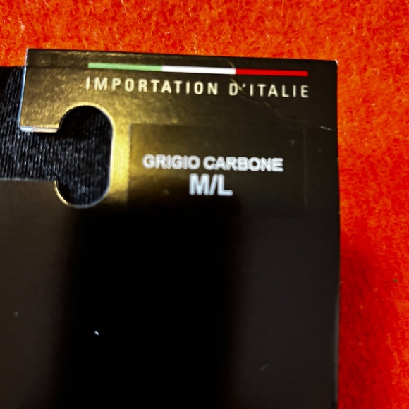 Dark gray, pink and white check tartan tights made in Italy NWT - Picture 4 of 8